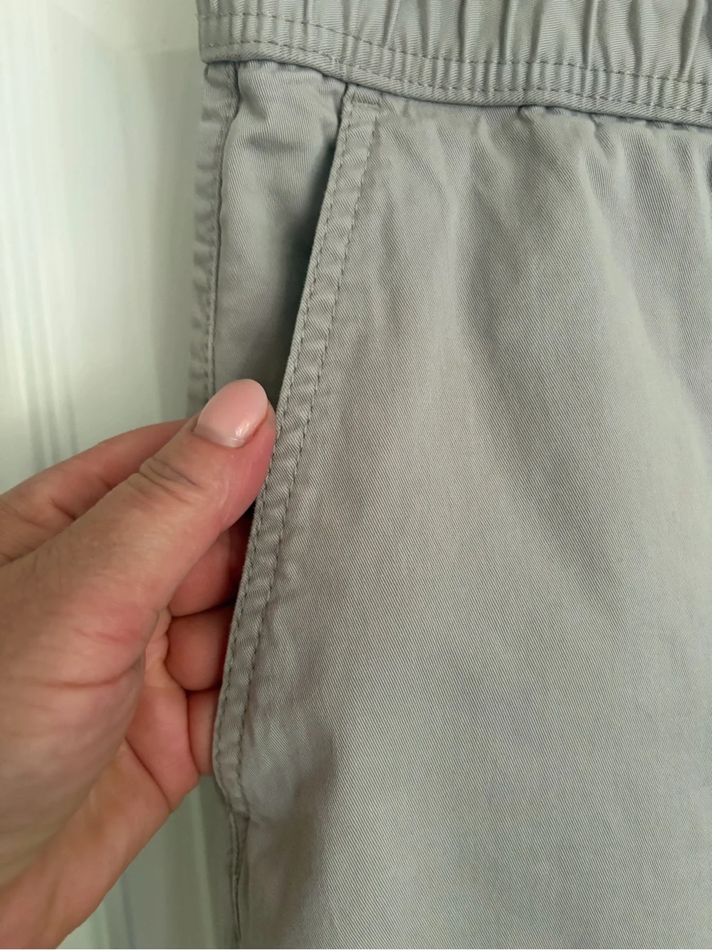 Zara Men's Light Gray Elastic Waist Joggers Relaxed Fit Causal Streetwear L - Picture 3 of 7
